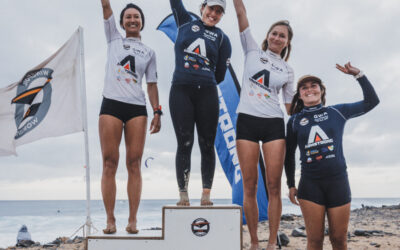 FAV – Nia Suardíaz campeona del mundo Wingfoil olas en Cabo Verde